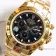 Swiss Replica Rolex Daytona Gold Watch Black Dial 904L A7750 Movement (3)_th.jpg